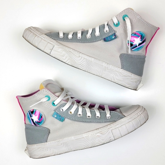 Converse Chuck Taylor All Star Marbled Patch Hi Top Shoes 9 - Picture 1 of 13